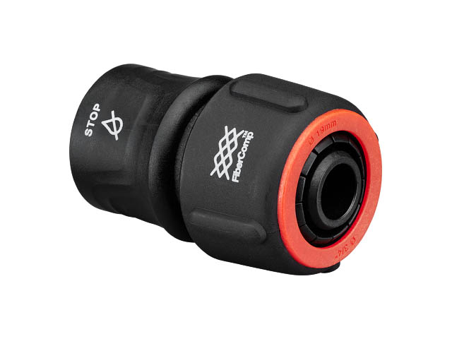Муфта быстросъемная 3/4″ c автостоп. FiberComp FISKARS