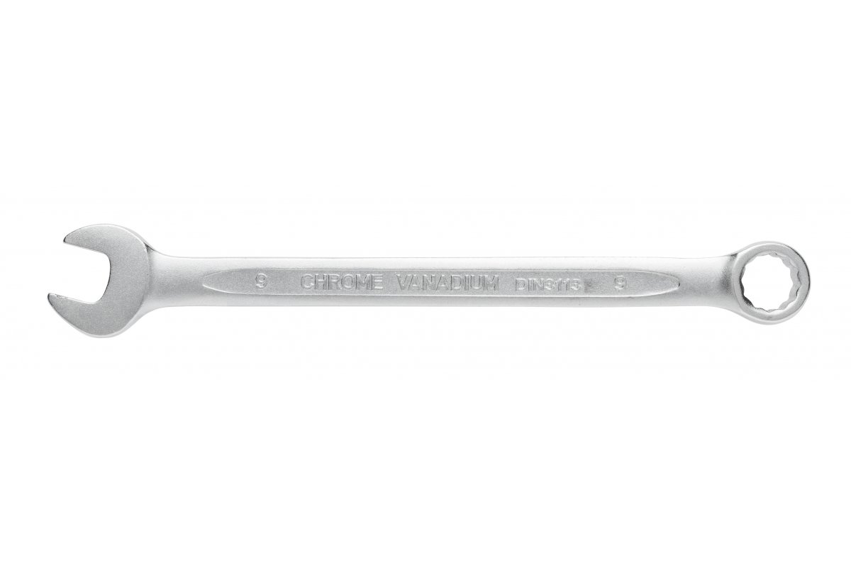Ключ комбинированный 9 мм, сталь CrV, DIN 3113